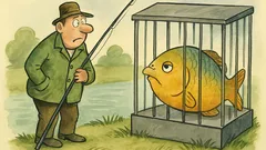 Dowcip: Ale zapasioną rybkę na klatce widziałem...