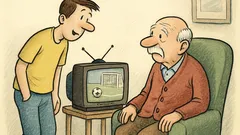 Dowcip: Dziadku, chcesz obejrzeć ze mną mecz?